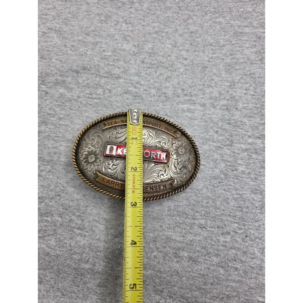Vintage Kenworth Trucking Working Class Oval Belt Buckle